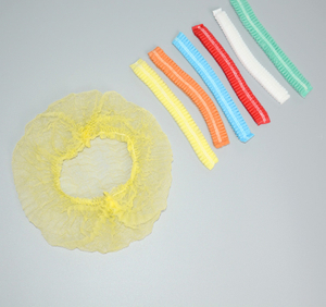 Casquillo principal de Bouffant disponible plástico no tejido colorido para la sala limpia